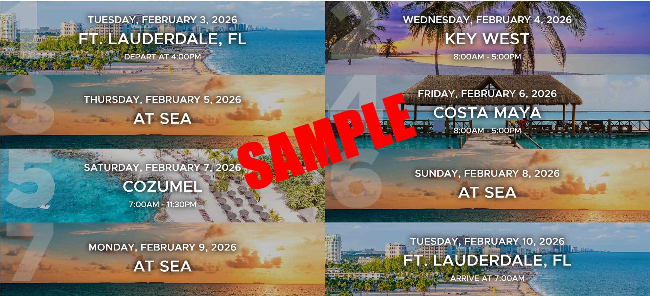 Sample Itinerary